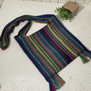 Boho woven crossbody